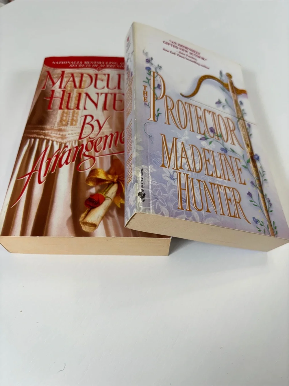 2 romance paperback books by Madeline Hunter
